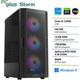 PCPLUS Namizni računalnik PCPLUS Storm Core i5 12400F, 16 GB RAM, 1 TB SSD, RTX 5050 8 GB, W11H, (5000137220) Cene