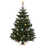 vidaXL Stojalo za božično drevo 1.73 Črna 50 x 50 x 16 cm | Shoptok.si