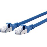 Metz Connect 1308451544-E RJ45 omrežni kabel\, Patch kabel CAT 6a S/FTP 1.50 m modra z zaščitnim zapornim zatičem 1 kos, (20421481) | Shoptok.si