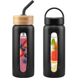 HYDRAGLAZIC 600 ml steklenica iz stekla z dvema pokrovoma Cene