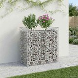  Gabionski uzdignuti krevet Srebrno 50 x 100 x 100 cm - 50 x 100 x 100 cm | shoptok.hr