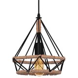 Toolight geometrijska stropna viseća svjetiljka loft APP678-1CP | shoptok.hr
