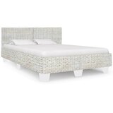  Okvir za krevet od prirodnog ratana sivi 140 x 200 cm | shoptok.hr