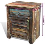 In kutni ormarić s 1 ladicom i 1 vratima od obnovljenog drva | shoptok.hr