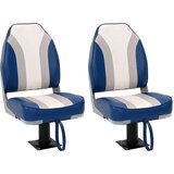 vidaXL 4-dijelni set sklopivih sjedala za brod s visokim naslonom | shoptok.hr