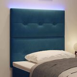  LED glava kreveta s LED trakama Plava 80 cm Baršun | shoptok.hr