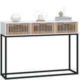  Konzolni stol bijeli 105x30x75 cm konstruirano drvo i željezo | Eponuda.ba