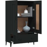  Visoka komoda crna 70 x 31 x 115 cm od konstruiranog drva | shoptok.hr