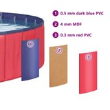  Zložljiv bazen za pse Rdeča in modra Ø 160 x 30 cm PVC, (5000207874) | Shoptok.si