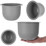 KADAX Loft okrogel vložek za cvetlični lonec, siv 24 cm, (5000353521) | Shoptok.si