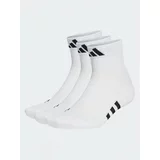 Adidas Set 3 parov unisex nizkih nogavic Mid-Cut Socks 3 Pairs HT3450 Bela