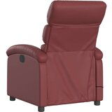  Masažni naslanjač vinsko rdeče umetno usnje, (20921765) | Shoptok.si