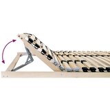 LEŽAJ s letvicama Smeđa 80 x 190 cm Čvrsto drvo bukve | shoptok.hr