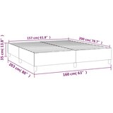  Okvir za krevet s oprugom tamnozeleni 160x200 cm baršunasti | shoptok.hr