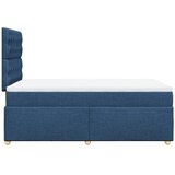  Krevet s oprugama i madracem plavi 120 x 190 cm od tkanine | shoptok.hr