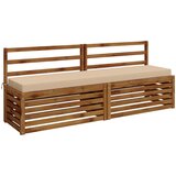 Jastučić za klupu SOEST 100% poliester Krem 200 x 40 x 8 cm | shoptok.hr
