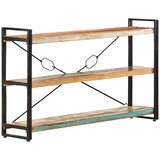 Police za knjige s 3 razine 140x30x80 cm od obnovljenog drva | Eponuda.com