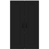vidaXL Stenska kuhinjska omarica Črna 60 x 31 x 100 cm Konstruiran les | Shoptok.si