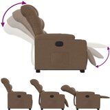 vidaXL Naslanjač s funkcijo vstajanja rjavo blago, (20927583) | Shoptok.si