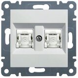 HAGER Utičnica kompijuterska dupla WL2160 RJ45 CAT6 UTP Cijene