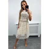 Kesi Lace set blouse + skirt beige | shoptok.hr