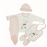  Set za bebe GY7607, 5 delova, Roze-beli | Eponuda.com