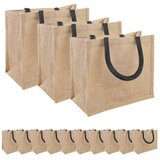  Torbe od jute 50 Prirodna i crna 26 x 22 x 14 cm 100% Jut - Prirodna i crna 26 x 22 x 14 cm 50 | shoptok.hr