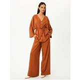 Koton Kimono Wide Sleeves Buttoned V-Neck Tied Waist | Shoptok.si