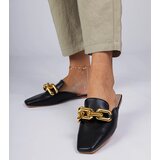 Gemre Black flip-flops with chain Hickory | Shoptok.si