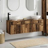  Set ormarića za kupaonicu 3 kom. Staro drvo 49 x 44,5 x 66,5 cm | shoptok.hr