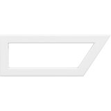  Nosači polica za umivaonik 2 kom bijeli trapezni čelični White 15 x 40 cm | Shoptok.si