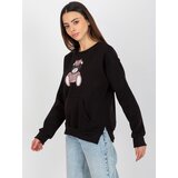 Lily Rose Sweatshirt-EM-BL-HS-21-538.31P-black | shoptok.hr