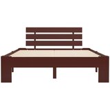  Okvir za krevet od masivne borovine tamnosmeđi 120 x 200 cm | shoptok.hr