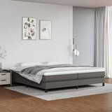 The Living Store Posteljni okvir siv 200x200 cm umetno usnje - Box Spring Posteljni Okvir, (21520568) Cene