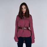 Michael Kors Blouse - WARM PLYFL STREP SHRT red Cene