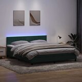 Box spring postelja z vzmetnico temno zelena 180x220 cm žamet, (22053459) | Shoptok.si