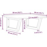 vidaXL Stenska polica za umivalnik jeklo in trden akacijev les | Shoptok.si