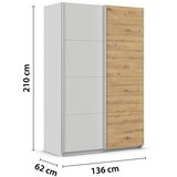 Modern Living Omara Z Drsnimi Vrati Feldkirch, Svetlo Siva Slike