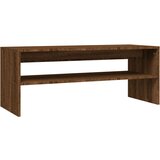 Maison Chic Klubska mizica - kavna mizica - Nizka mizica rjav hrast 100x40x40 cm inženirski les, (21755136) Cene
