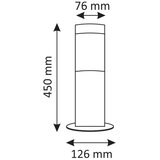  LED RGBW prigušiva spoljašnja lampa OSLO 1xE27/6,5W/230V IP44 antracit | Eponuda.com