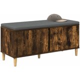  Klupa za hodnik s jastukom Dimljeni Hrast 100 x 38 x 46 cm | shoptok.hr