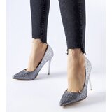 Gemre Silver glitter high heels Covo | Shoptok.si
