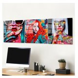 WALLXPERT dekorativna slika od kaljenog stakla faces (uv 858) 50 x 50cm | ePonuda.com
