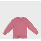 Sinsay Džemper s viskozom i ukrasnim ажur volanom soft touch | shoptok.hr