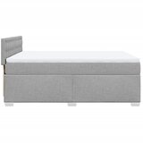  Krevet box spring s madracem svjetlosivi 140x200 cm od tkanine | shoptok.hr