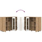  Strani šal artisan hrast 55.5 x 29 x 100 cm Konstruiran les, (5000068964) | Shoptok.si