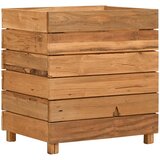 Povišena gredica 50 x 40 x 55 cm reciklirana tikovina i čelik | shoptok.hr