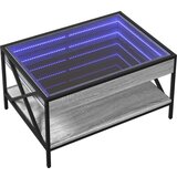 Stolić s beskonačnim LED svjetlima boja hrasta 70x50x38 cm | shoptok.hr