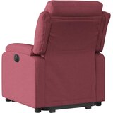  Električni naslonjač na podizanje od tkanine boja vina | shoptok.hr