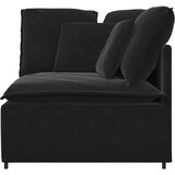 Modularna Kutna Sofa s Jastucima Crna 100 cm | shoptok.hr